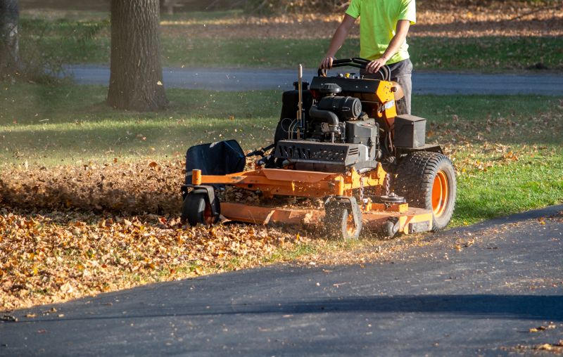 Fall Lawn Equipment in Action
